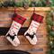 Glitzhome® 21" Merry Christmas Dachshund Stocking, Set Of 2